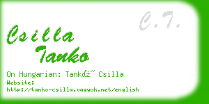 csilla tanko business card